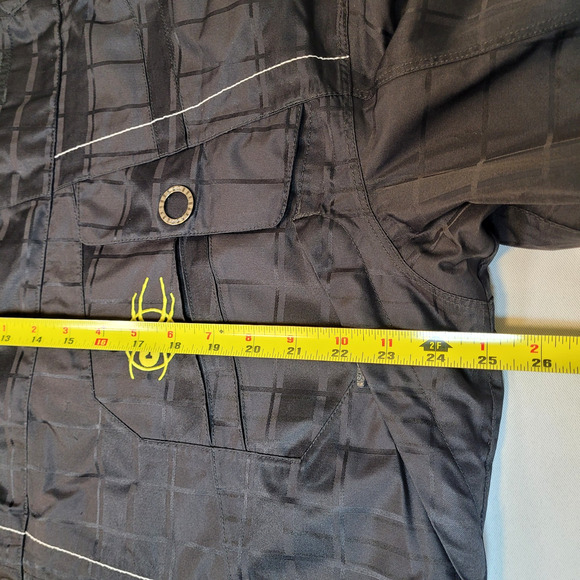 Spyder Ski Jacket Mens Fit Large Waterproof Insulated Freeryde Full Zip Logo - Picture 15 of 16